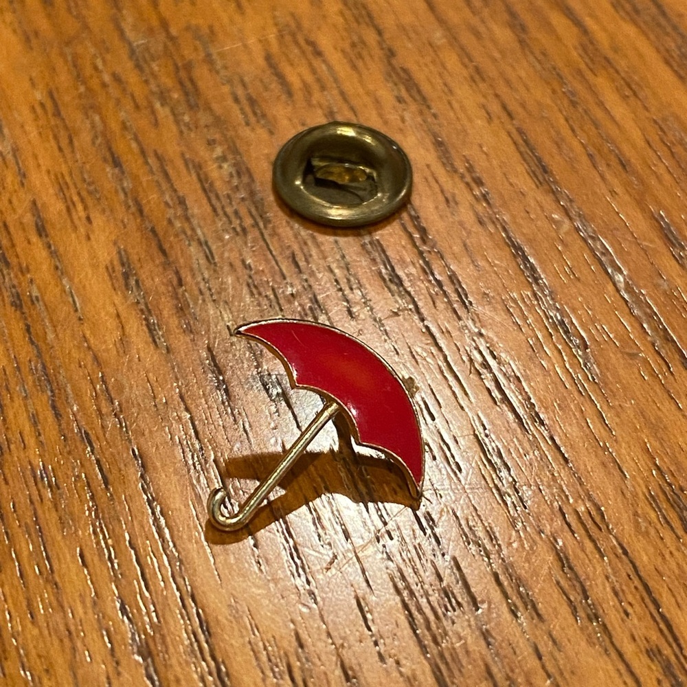 Red Umbrella Lapel Pin